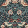 Vliesbehang Strawberry Thief Deep Blue