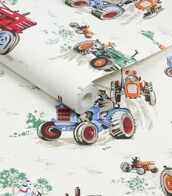 Vliesbehang Tractor Multi
