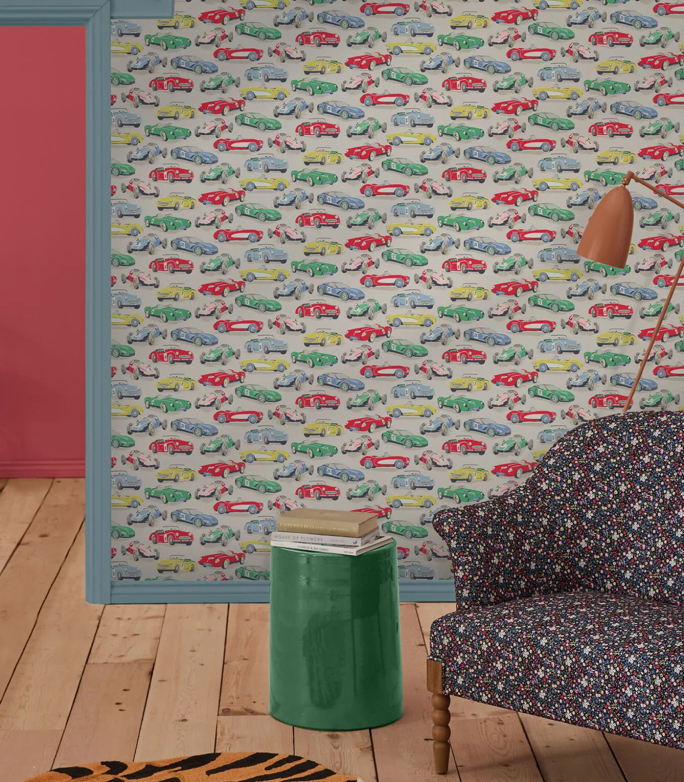 Vliesbehang Vintage Cars Multi