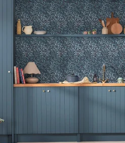 Vliesbehang Willow Bough Deep blues