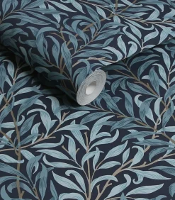 Vliesbehang Willow Bough Deep blues