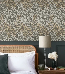 Vliesbehang Willow Bough Charcoal