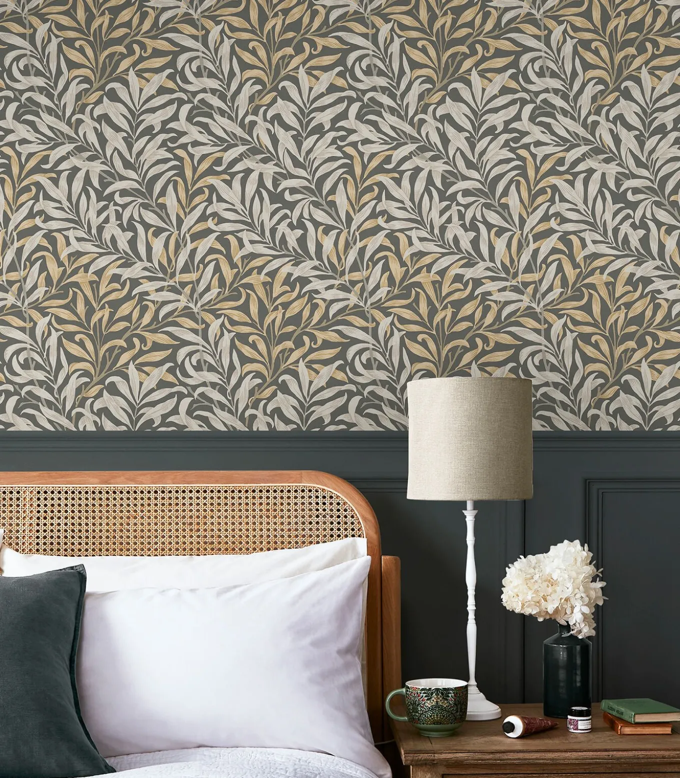 Vliesbehang Willow Bough Charcoal