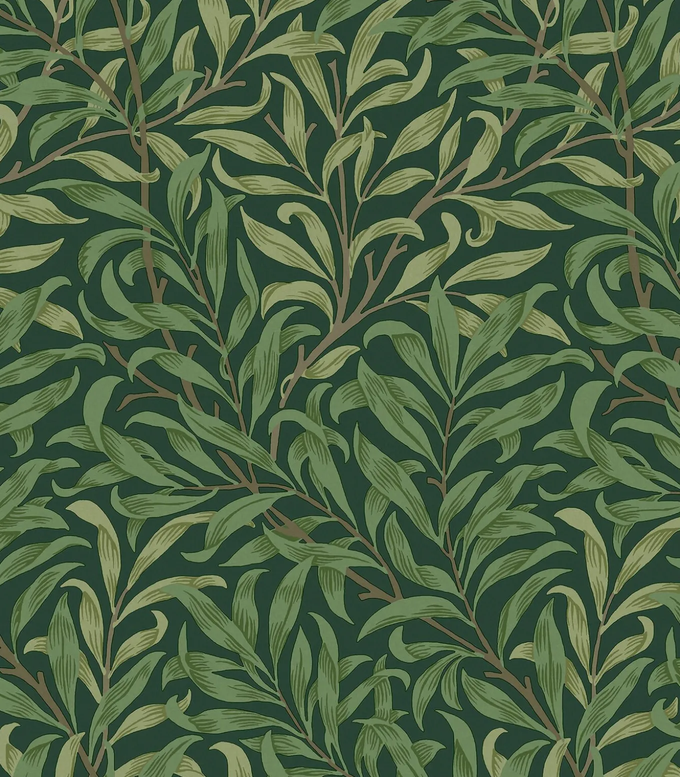 Vliesbehang Willow Bough Deep Green