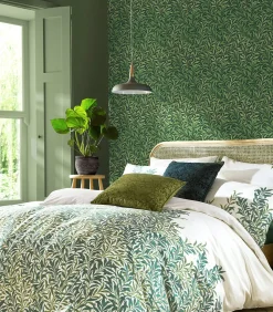 Vliesbehang Willow Bough Deep Green