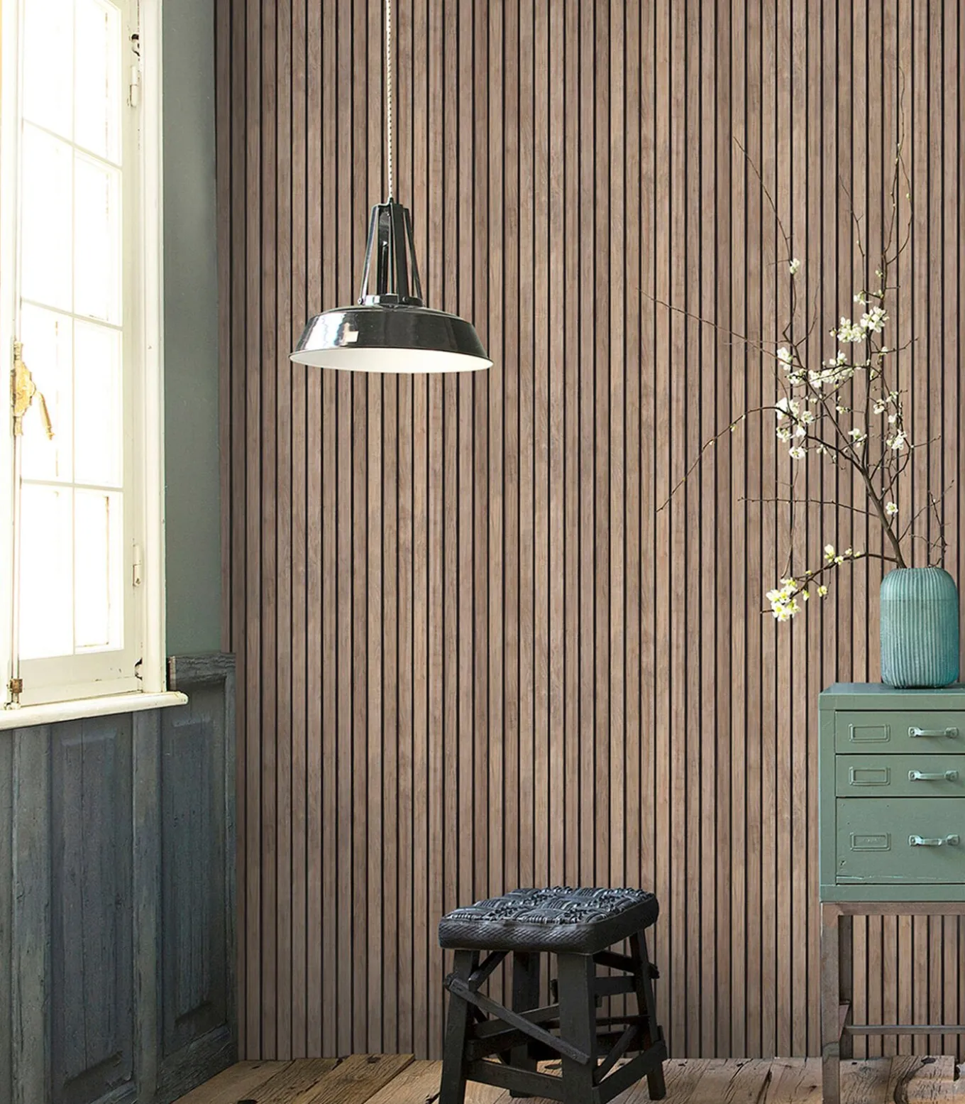 Vliesbehang Wood Wall