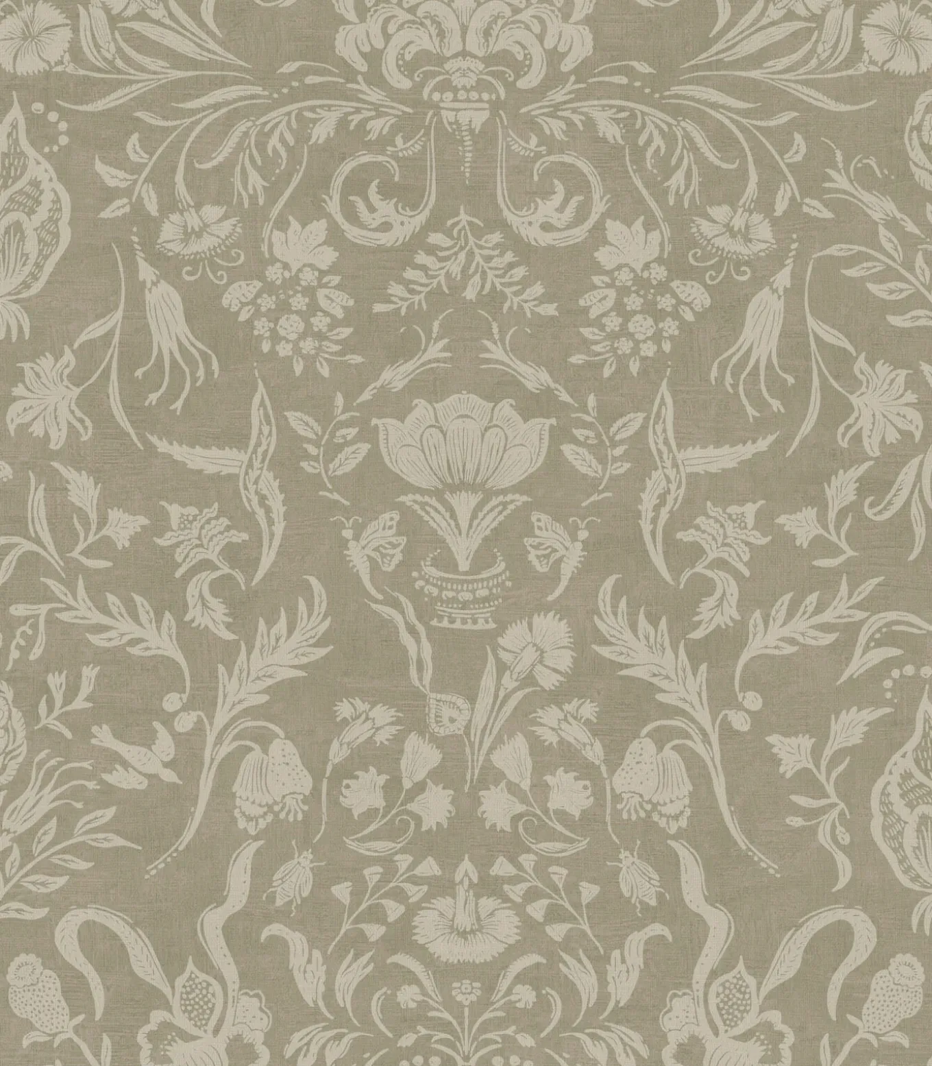 Vliestapete Knigsdamast Braun