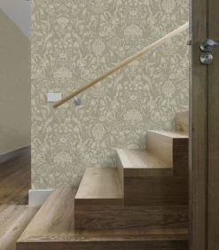 Vliestapete Knigsdamast Braun