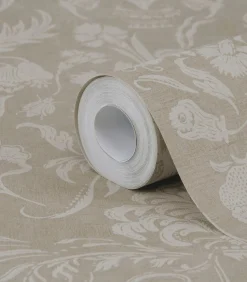 Vliestapete Knigsdamast Braun