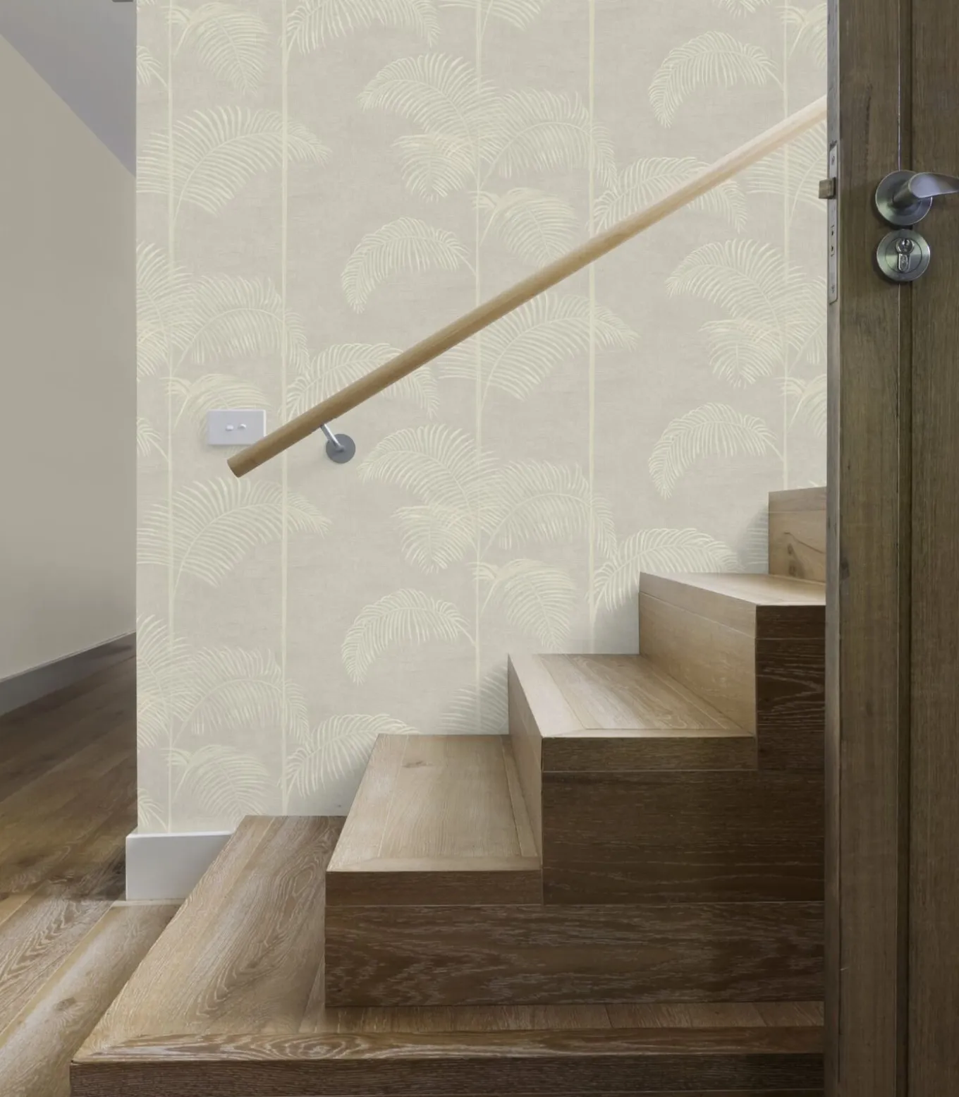 Vliestapete Palme deluxe Beige