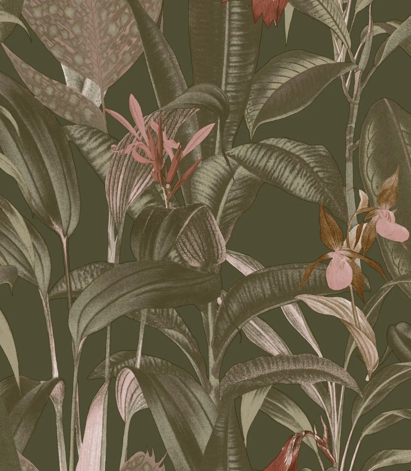 Vliestapete Tropische Bltter Grn