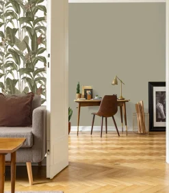 Vliestapete Tropische Bltter Wei