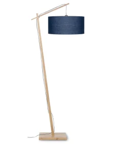 Vloerlamp Andes - Bamboe/Blauw - 72x47x176cm