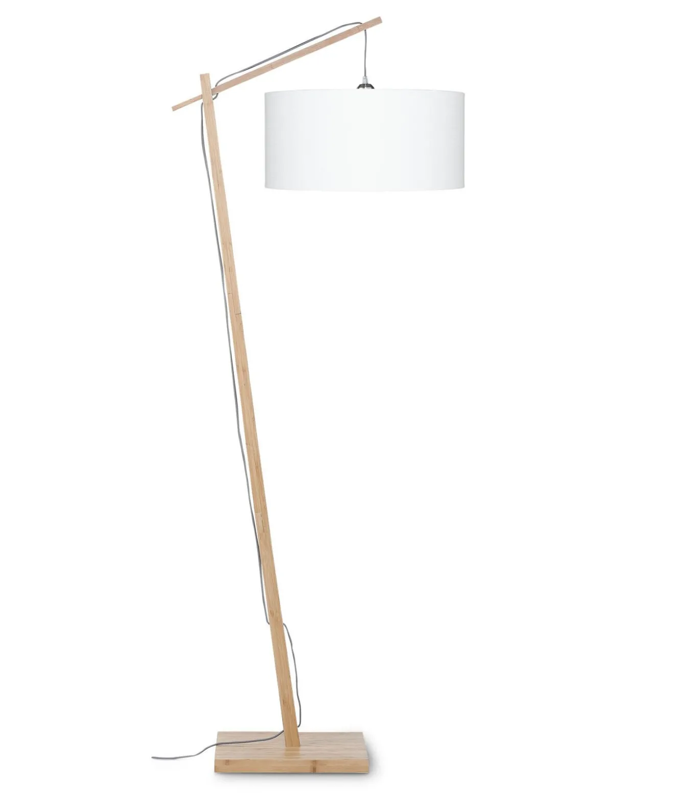 Vloerlamp Andes - Bamboe/Wit - 72x47x176cm