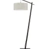 Vloerlamp Andes - Zwart/Naturel - 72x47x176cm