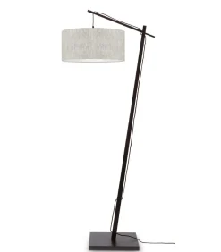 Vloerlamp Andes - Zwart/Naturel - 72x47x176cm