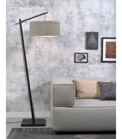 Vloerlamp Andes - Zwart/Taupe - 72x47x176cm