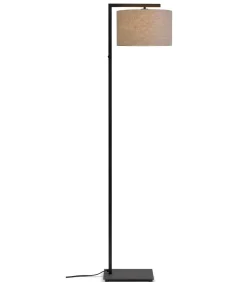 Vloerlamp Boston - Zwart/Taupe - 30x32x160cm