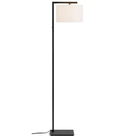 Vloerlamp Boston - Zwart/Wit - 30x32x160cm