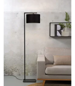 Vloerlamp Boston - Zwart/Zwart - 30x32x160cm