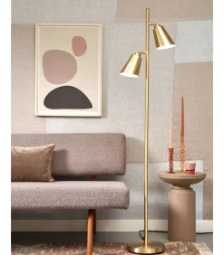 Vloerlamp Bremen - Goud - 45x25x162cm - 2L