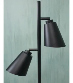Vloerlamp Bremen - Zwart - 45x25x162cm - 2L