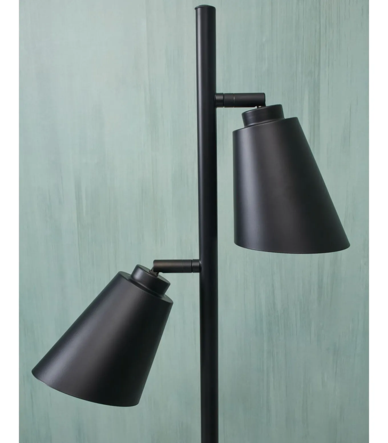 Vloerlamp Bremen - Zwart - 45x25x162cm - 2L