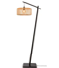 Vloerlamp Bromo - Bamboe Zwart/Naturel - 68x40x176cm
