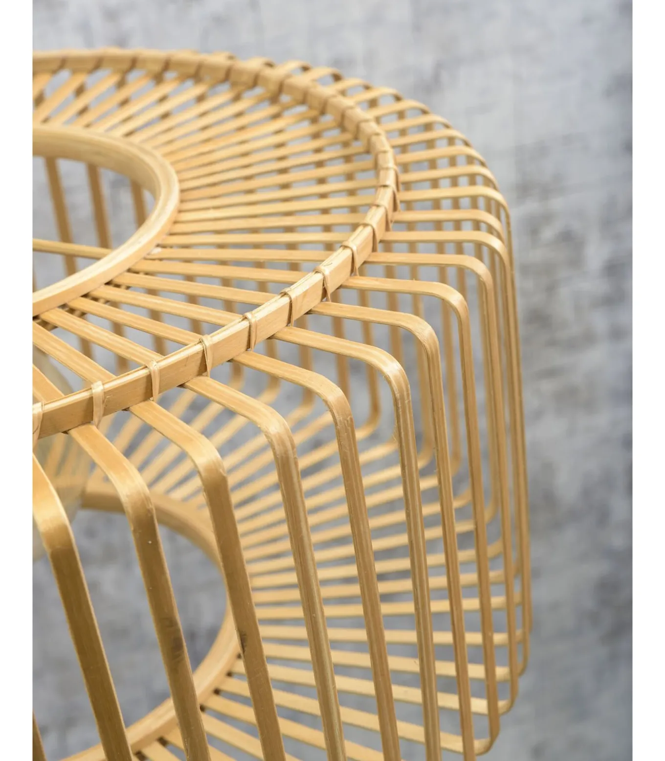 Vloerlamp Bromo - Bamboe Zwart/Naturel - 68x40x176cm