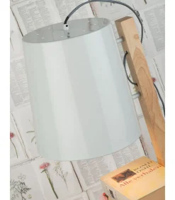 Vloerlamp Cambridge - Wit/Naturel - 38x30x168cm
