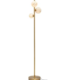 Vloerlamp Carrara - Goud/Wit - 30x30x160cm - 3L