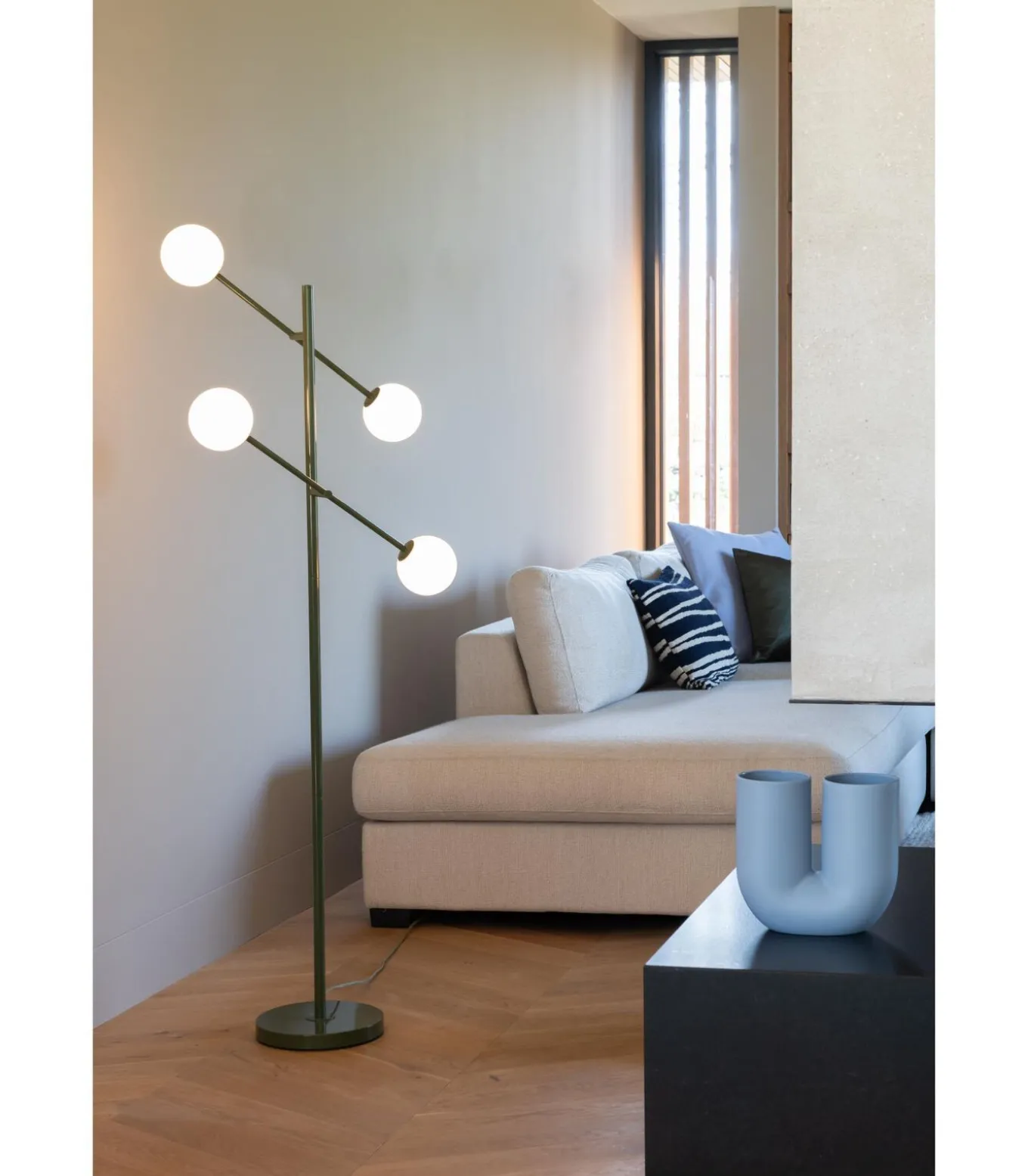 Vloerlamp Copenhagen - Groen - 48x26x170cm