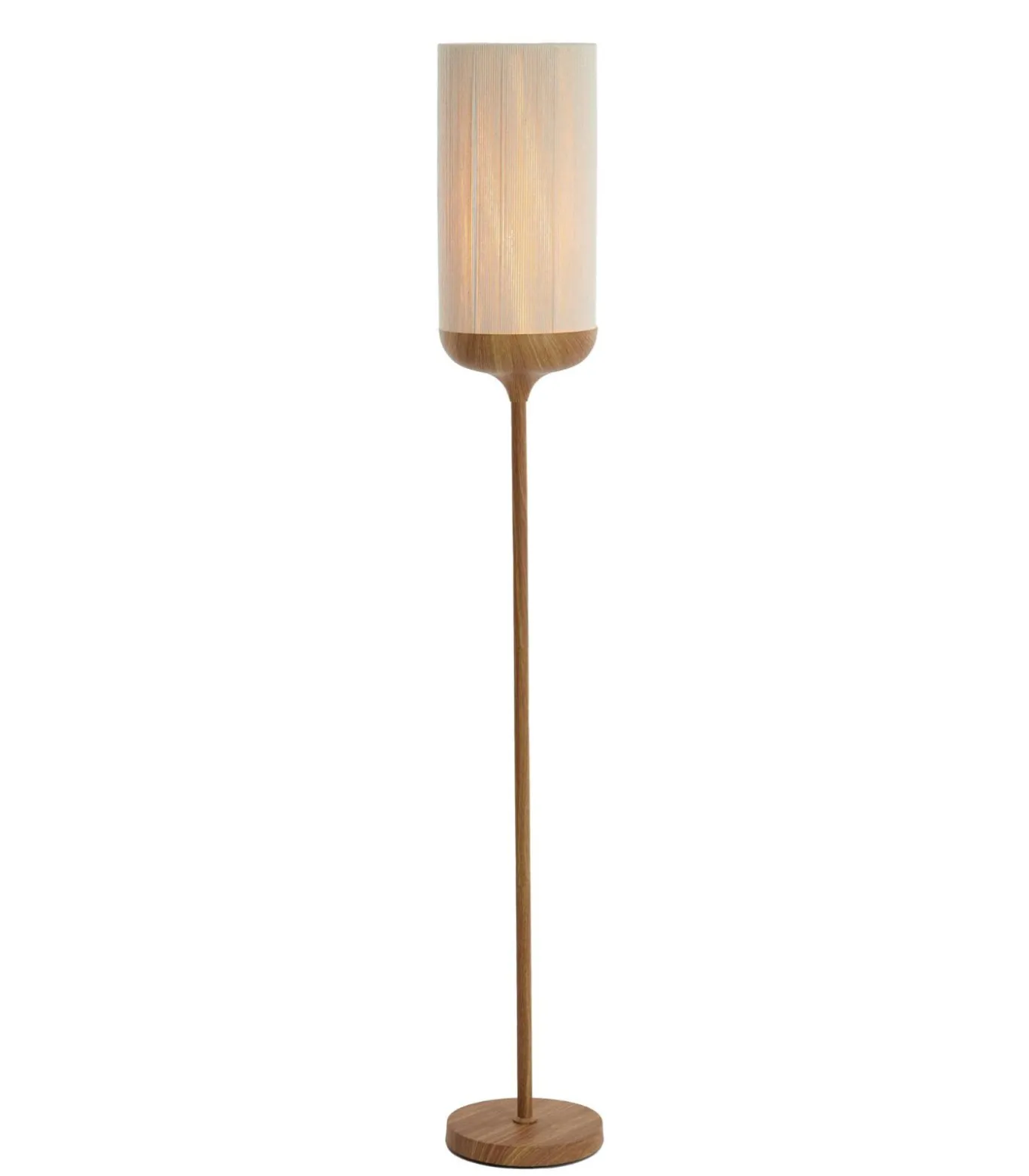 Vloerlamp Dania - Crème/Naturel - Ø23x159cm