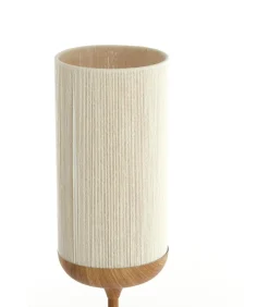 Vloerlamp Dania - Crème/Naturel - Ø23x159cm