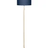 Vloerlamp Fuji - Blauw/Bamboe - Ø47cm