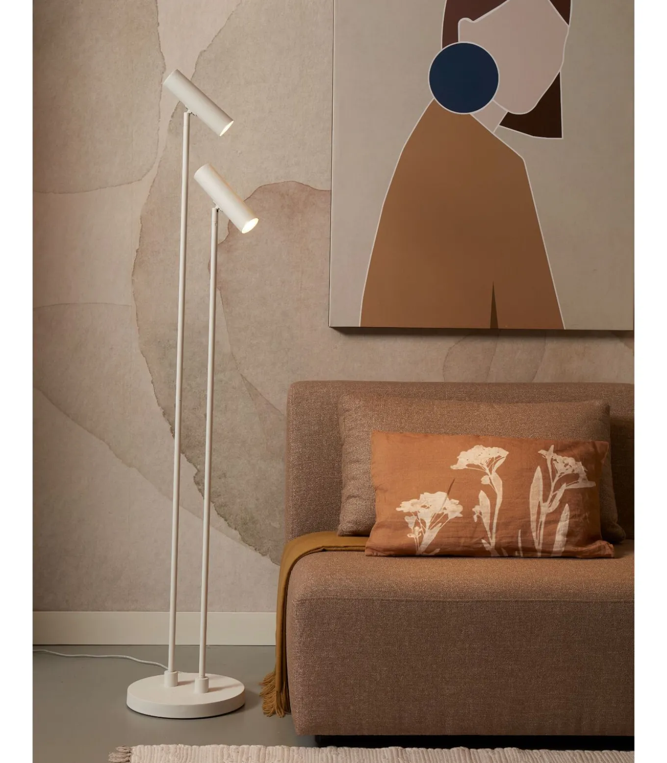 Vloerlamp Havana - Wit - 30x30x162cm