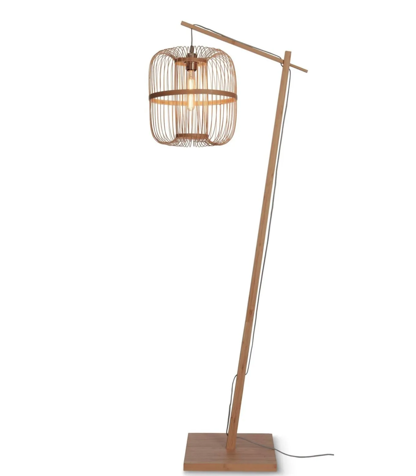 Vloerlamp Hokkaido - Bamboe - 63x36x176cm