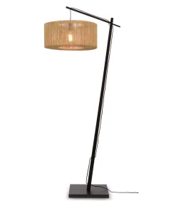 Vloerlamp Iguazu - Bamboe Zwart/Jute - 73x50x176cm
