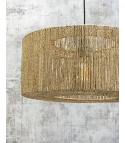 Vloerlamp Iguazu - Bamboe Zwart/Jute - 73x50x176cm