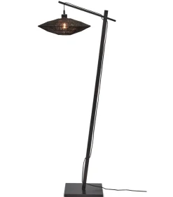 Vloerlamp Iguazu - Bamboe/Jute Zwart - 62x40x150cm