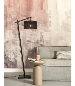 Vloerlamp Iguazu - Bamboe/Jute Zwart - 57x31x150cm