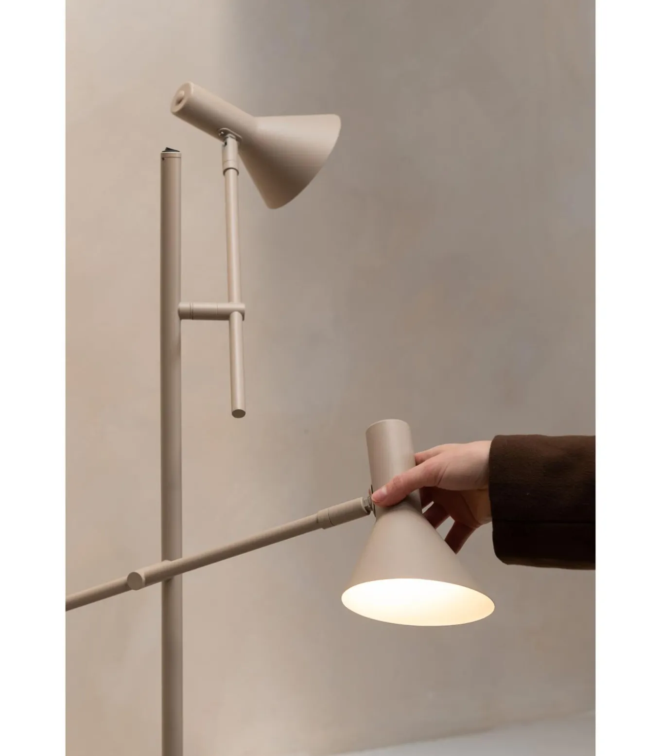Vloerlamp Izmir - Bruin - 59x42x171cm