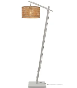 Vloerlamp Java - Bamboe Wit/Naturel - 58x32x150cm