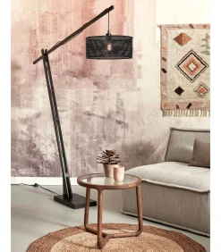 Vloerlamp Java - Bamboe Zwart - 175x50x207cm