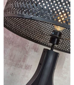 Vloerlamp Java - Bamboe Zwart - 50x50x145cm - Driepoot