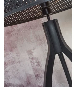 Vloerlamp Java - Bamboe Zwart - 50x50x145cm - Driepoot