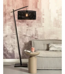 Vloerlamp Java - Bamboe Zwart - 75x50x176cm