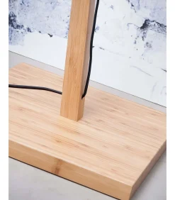 Vloerlamp Java - Bamboe/Zwart - 58x32x150cm