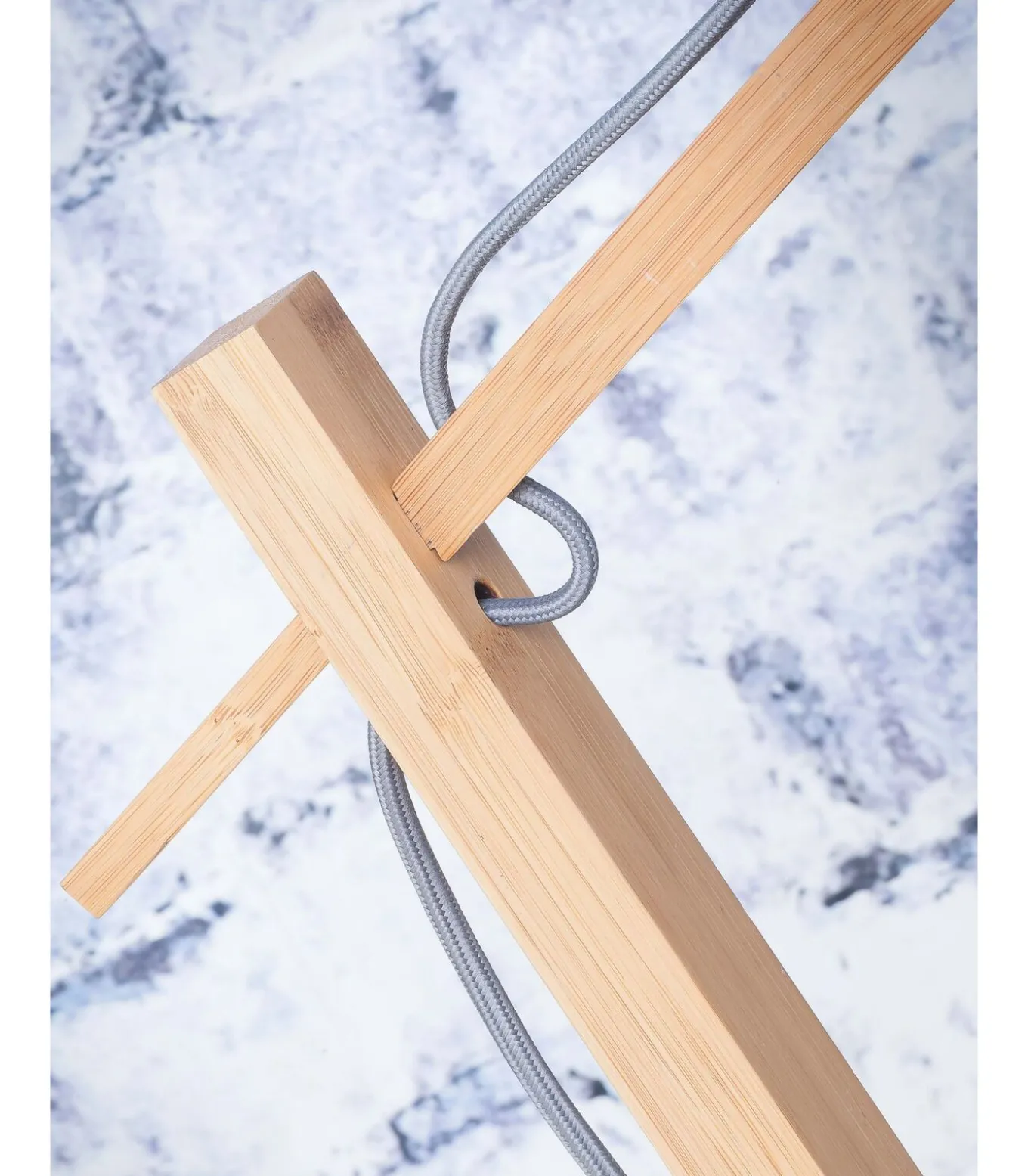 Vloerlamp Madeira - Bamboe/Rotan - 74x48x176cm