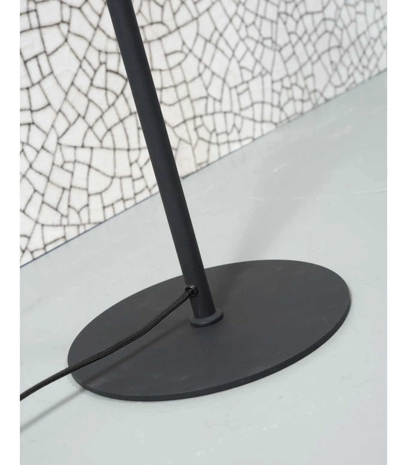 Vloerlamp Marseille - Zwart - 40x25x141cm